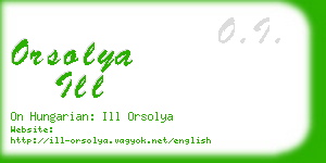 orsolya ill business card